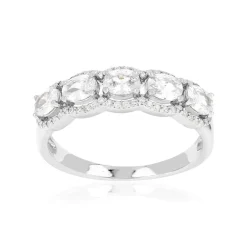 Bague argent 925 et zirconias