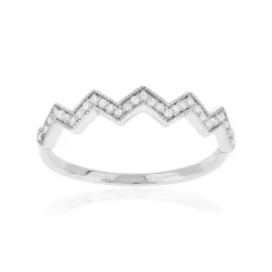 Bague argent 925 et zirconias