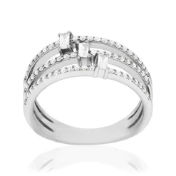 Bague argent 925 et zirconias