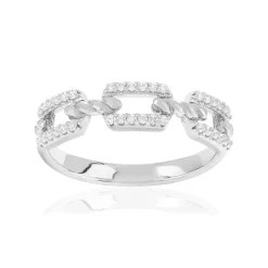 Bague argent 925 et zirconias
