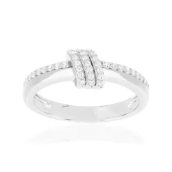 Bague argent 925 et zirconias