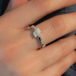 Bague argent 925 et zirconias