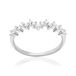 Bague argent 925 et zirconias