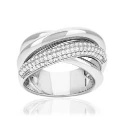 Bague argent 925 et zirconias