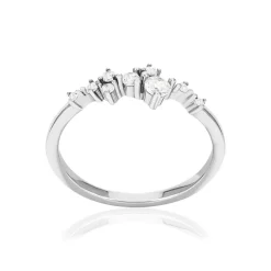 Bague argent 925 et zirconias