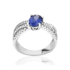 Bague argent 925 et zirconias