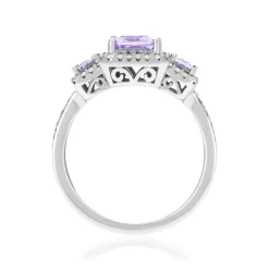 Bague argent 925 et zirconias