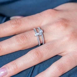 Bague argent 925 et zirconias