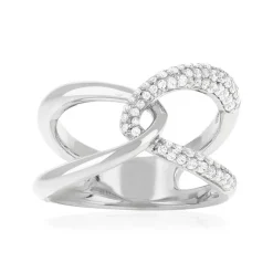 Bague argent 925 et zirconias