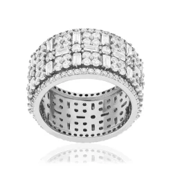 Bague argent 925 et zirconias