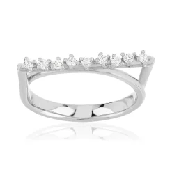 Bague argent 925 et zirconias