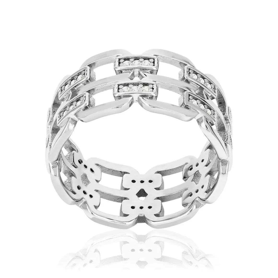 Bague argent 925 et zirconias