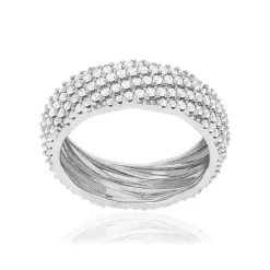 Bague argent 925 et zirconias