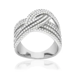 Bague argent 925 et zirconias
