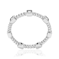 Bague argent 925 et zirconias