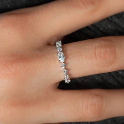 Bague argent 925 et zirconias