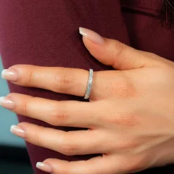 Bague argent 925 et zirconias