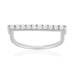 Bague argent 925 et zirconias