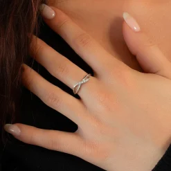 Bague argent 925 et zirconias