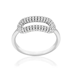 Bague argent 925 et zirconias