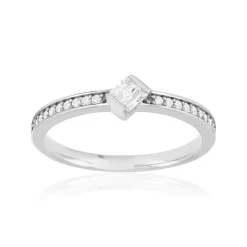 Bague argent 925 et zirconias
