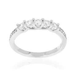 Bague argent 925 et zirconias