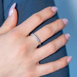Bague argent 925 et zirconias