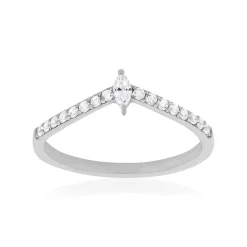 Bague argent 925 et zirconias