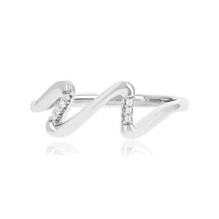 Bague argent 925 et zirconias
