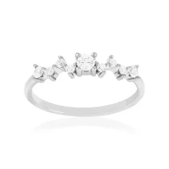 Bague argent 925 et zirconias