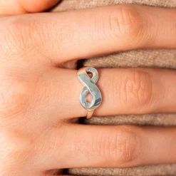 Bague argent 925 infini personnalisable