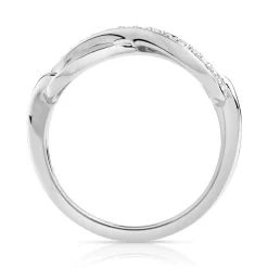 Bague argent 925 infini zirconias