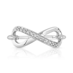 Bague argent 925 infini zirconias
