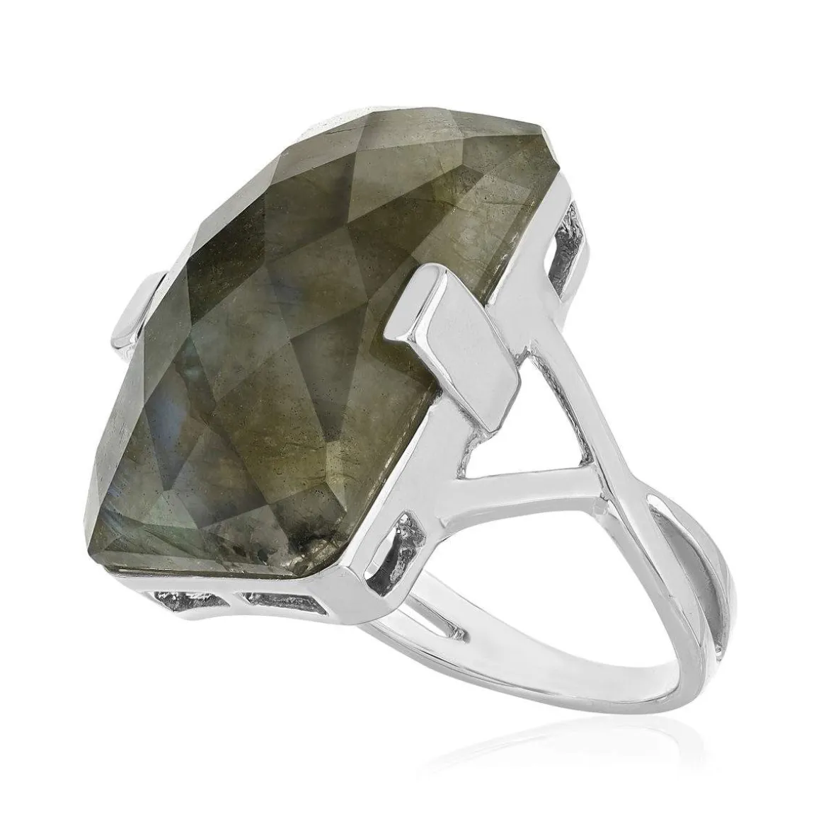 Bague argent 925 labradorite