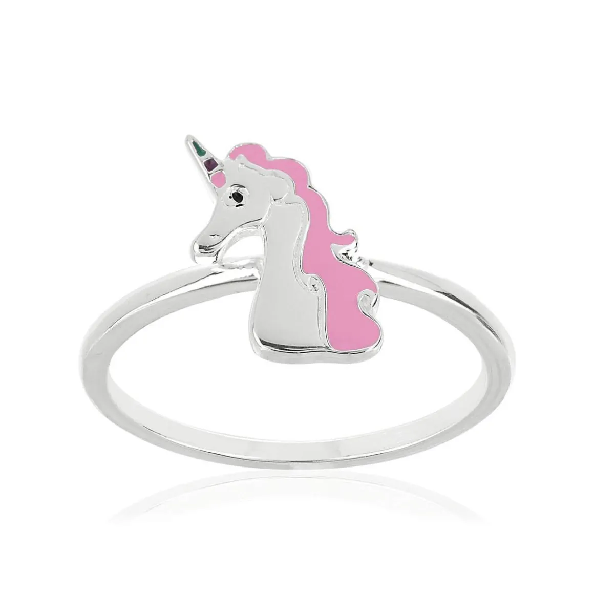 Bague argent 925 laque licorne
