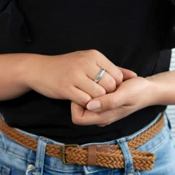 Bague argent 925 martelée