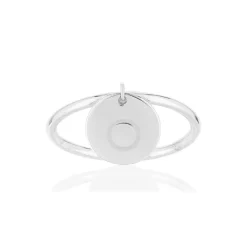 Bague argent 925 médaille personnalisable