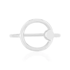 Bague argent 925 motif anneau et boule