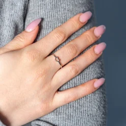 Bague argent motif coeur