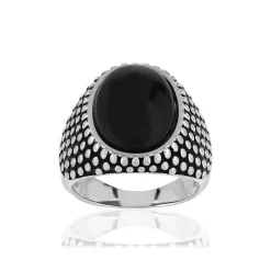 Bague argent 925 onyx