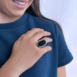 Bague argent 925 onyx