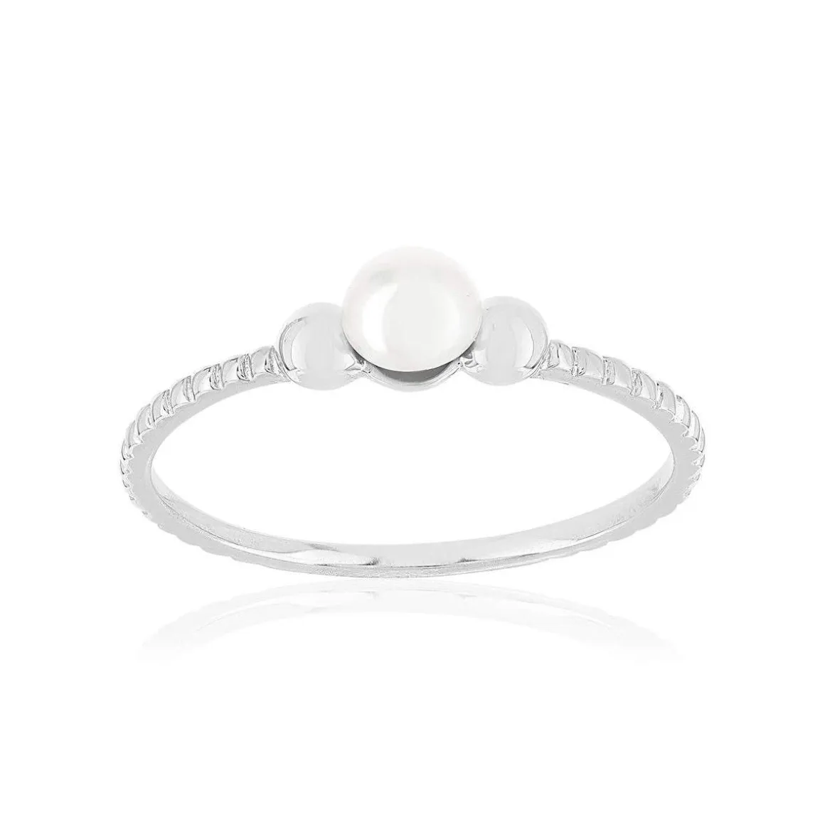 Bague argent perle