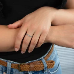 Bague argent 925 perlée
