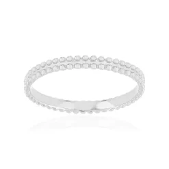 Bague argent 925 perlée