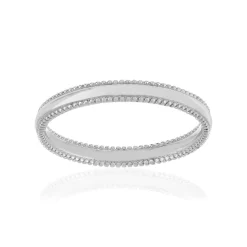Bague argent 925, perlée.