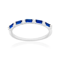 Bague argent 925 pierres imitation et zirconias