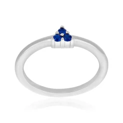Bague argent 925 pierres imitation bleues