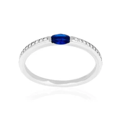 Bague argent 925 pierres imitation et zirconias
