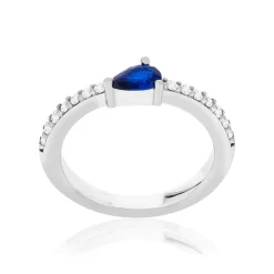 Bague argent 925 pierres imitation