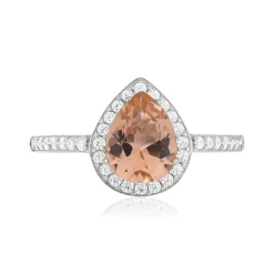 Bague argent 925 pierres synthétiques et zirconias